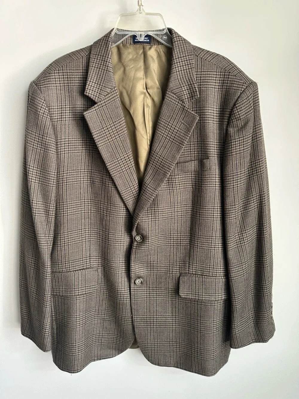Meeting‎ Street Men’s Plaid Blazer Glen Check 2 Button Sport Coat Classic Fit